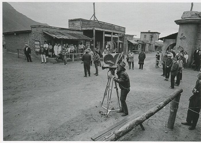 Warhol Filming in the Street