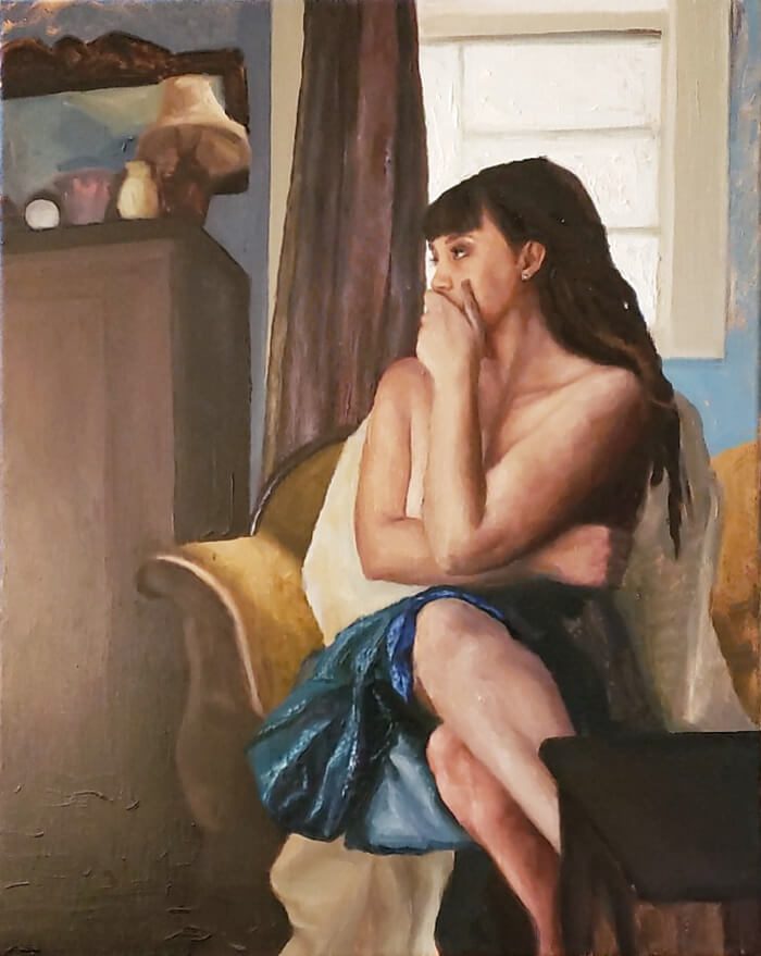 Alicia Stewart, Self Portrait, n.d., oil on canvas