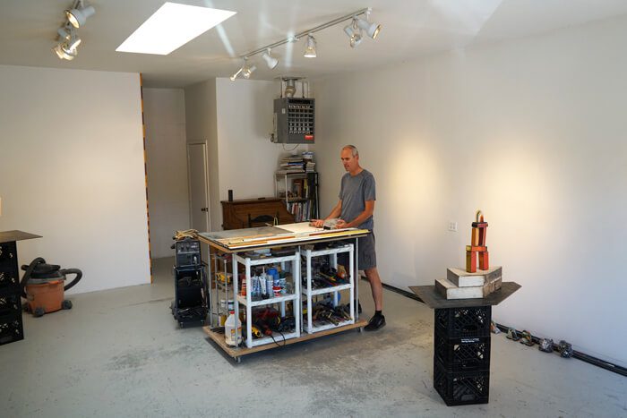 Ted Larsen's Santa Fe studio. 