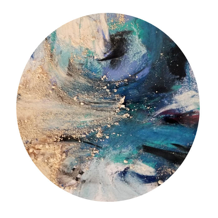 Andrea Isabel Vargas, Lightning Cult's Ether Waves EP cover, 2019