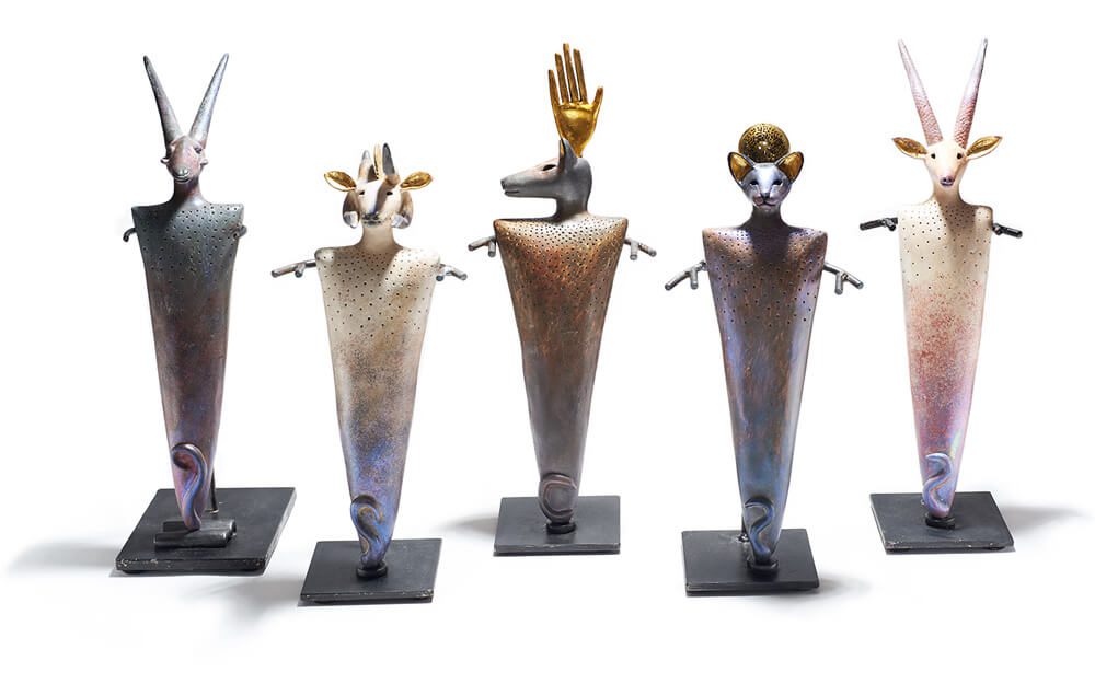 Gretchen Ewert clay sculptures