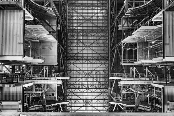 Memphis Barbree, View From Level 16, High Bay 3, Space Shuttle Holding Area, Vehicle Assembly Building, Kennedy Space Center.