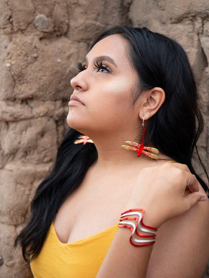 An artist's jewelry from SWAIA's online Indian Market