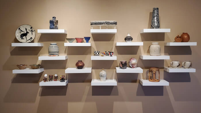 Installation view of Taos Ceramics Center