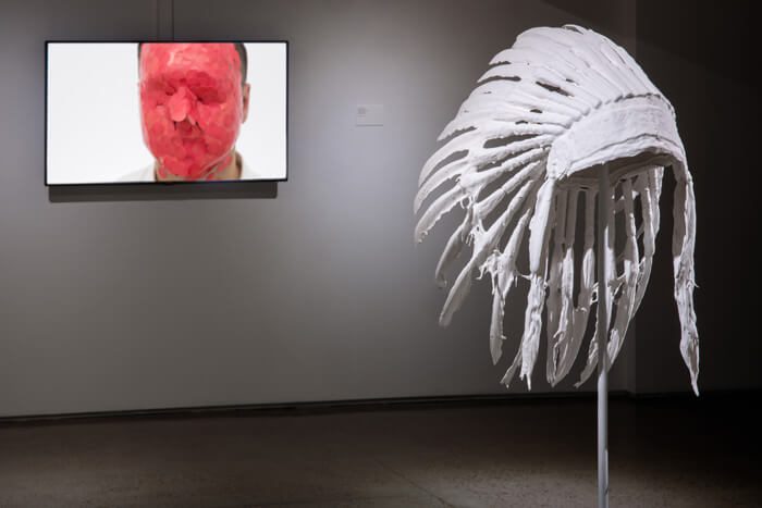 Installation view of Larger than Memory at the Heard Museum.