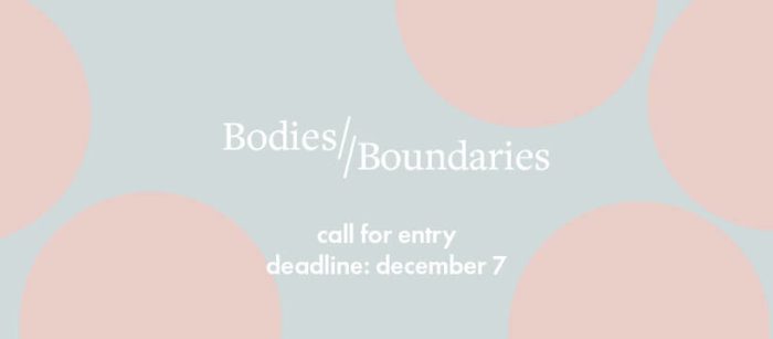Bodies Boundaries call for artists 