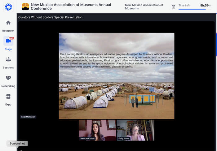 Museum conference screen shot 