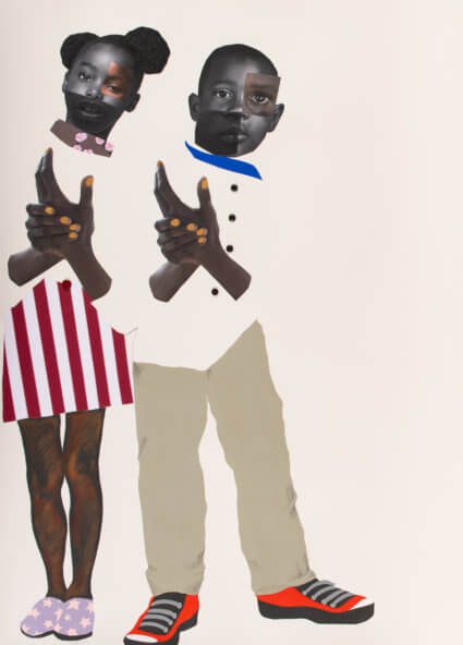 Deborah Roberts, Freedom song, at the Contemporary Austin. Art and culture pick.