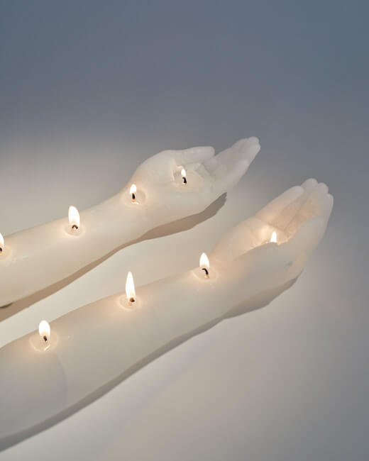 Thais Mather candle sculpture