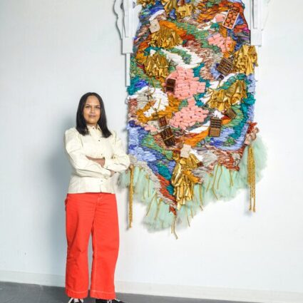 Suchitra Mattai in her studio