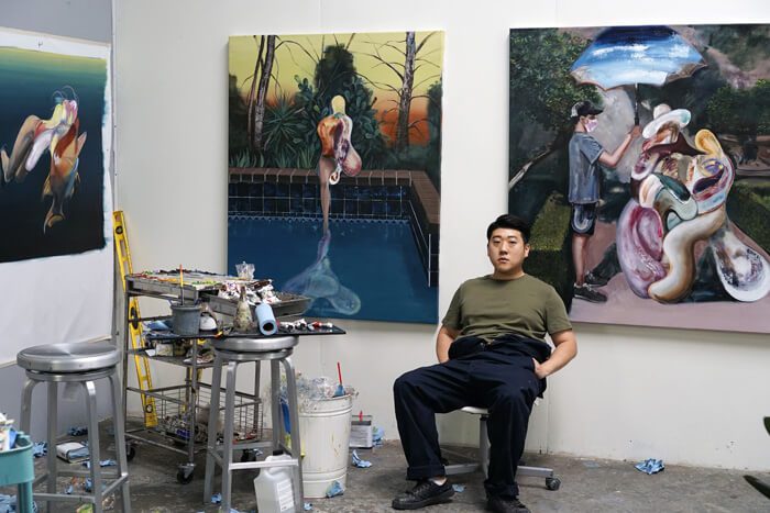 Jay Chung in his Dallas studio