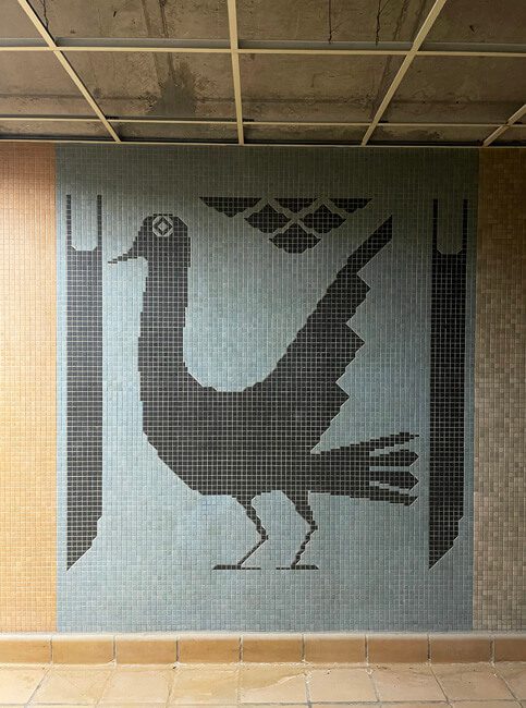 Albuquerque Sunport mosaic bird