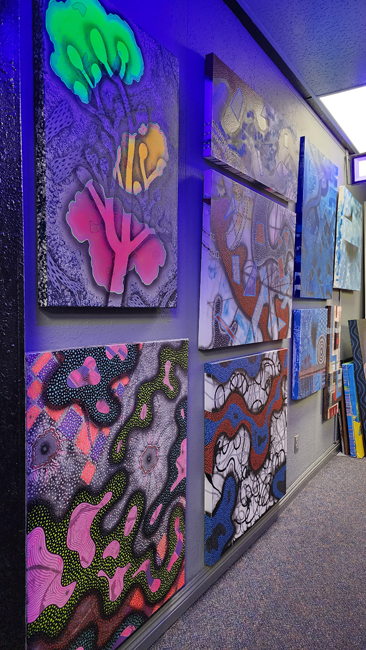 Core Contemporary paintings on display