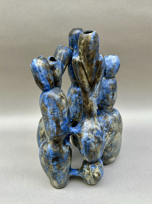 Elaine Parks, Plant Form, abstract ceramic sculpture