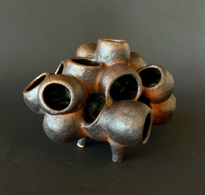 Elaine Parks, Coral form, ceramic jars