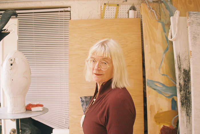 Patricia Sannit at her Phoenix home studio