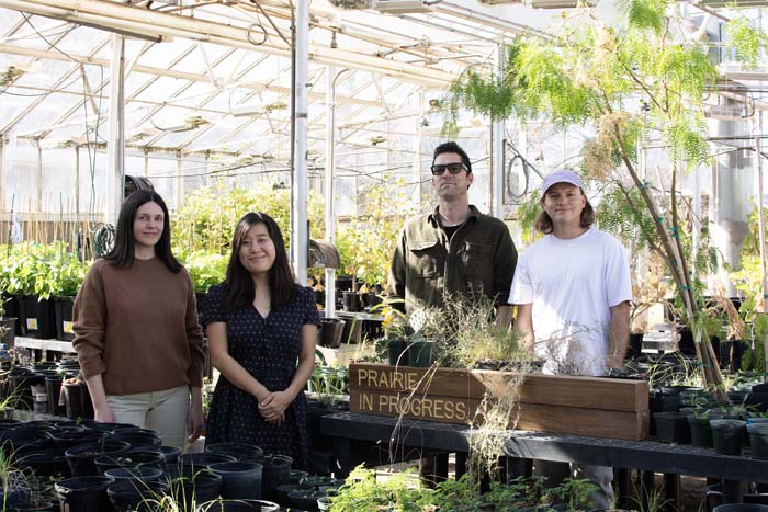 The Mesquite Mile team in the Texas Tech University greenhouse. 