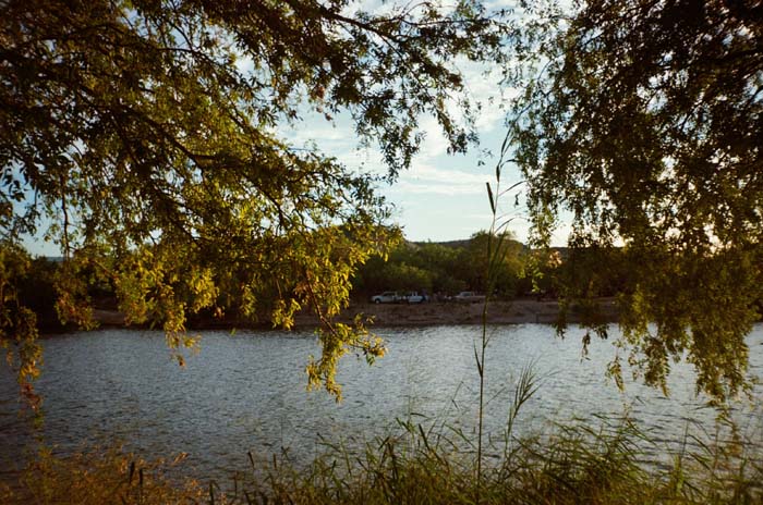 View of the Rio Grande/Río Bravo with Coahuila, Mexico on the other side.