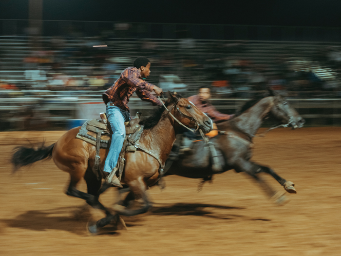 Outriders exhibition includes Ivan B. McClellan's Pony Express Race, Okmulgee, Oklahoma