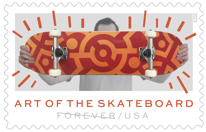 Art of the Skateboard stamp by William James Taylor Junior