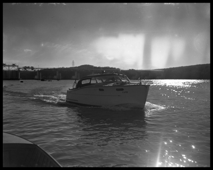 Boating on Lake Austin, 1949