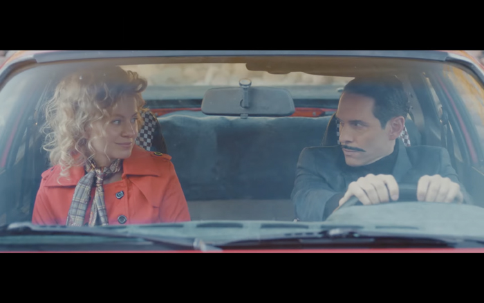 The Thief Collector film still with Glenn Howerton and Sarah Minnich