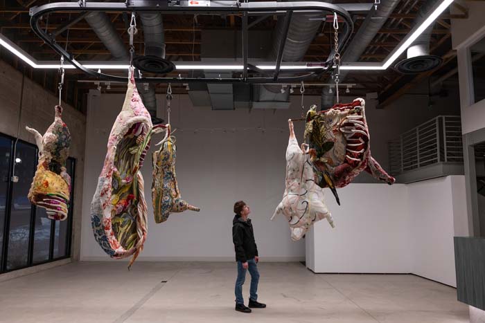 Mesmerizing Flesh installation by Tamara Kostianovsky at Ogden Contemporary Arts