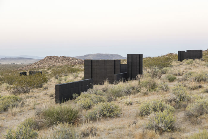 Andrea Zittel’s Planar Pavilions at A-Z West on a hill