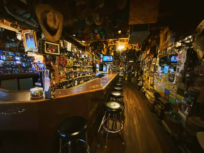 New Mexico dive bar Silva's Saloon interior