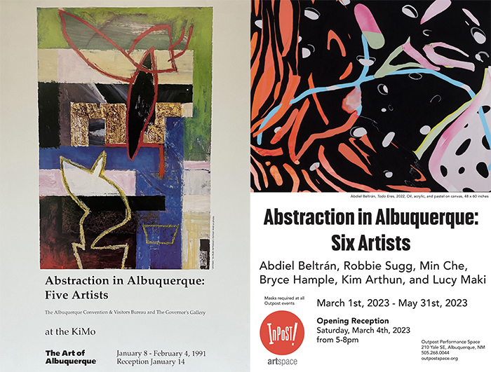 Abstraction in Albuquerque side by side posters