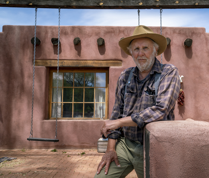 Danny Lyon at his home in Bernalillo, New Mexico, in 2023.