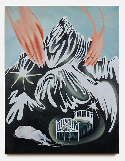 Ari Myers curated works by Grace Kennison, including the painting How to Make a Dream