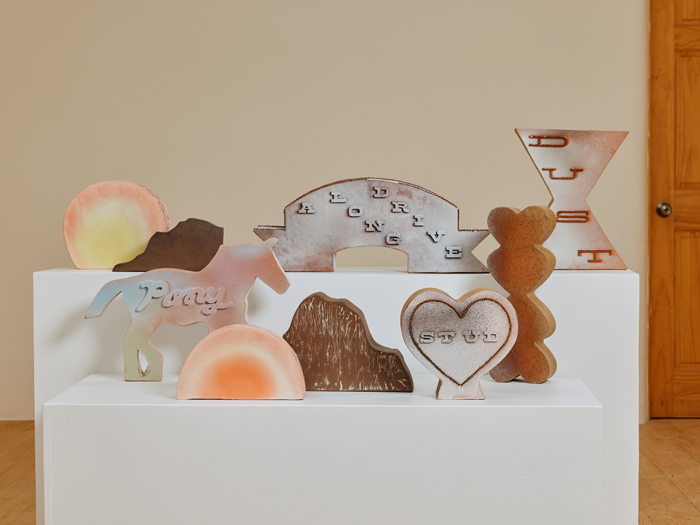 Ari Myers curated ceramic sculptures by Eleanor Foy