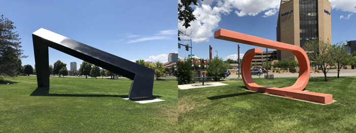 Denver public art of Anthony Magar's Untitled: a dedication to Martin Luther King and Untitled