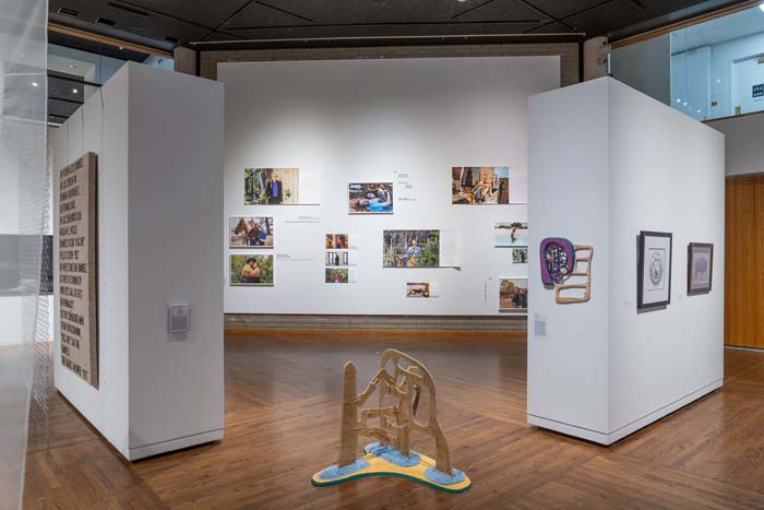 Installation view of artworks selected from Northern Utah.