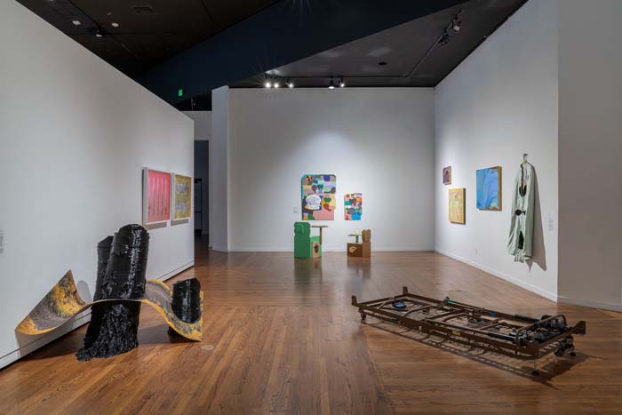 Installation view of artworks by artists from Utah County.