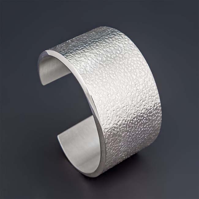 Southwest Gift Guide 2023: Silver textured bracelet.