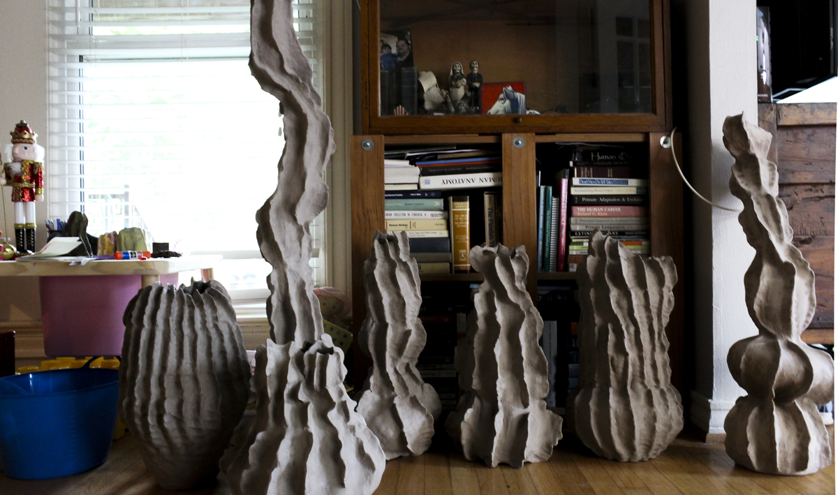 Karla Garcia’s cacti sculptures at her home in Dallas, Texas