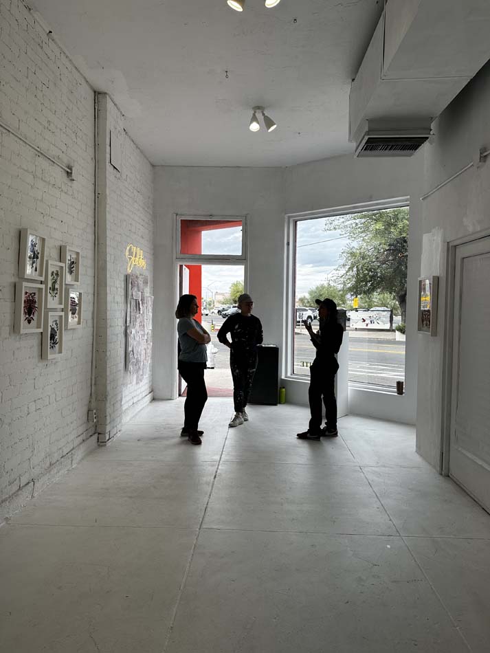 Interior of Snakebite Creation Space, a vital part of the Tucson art scene.