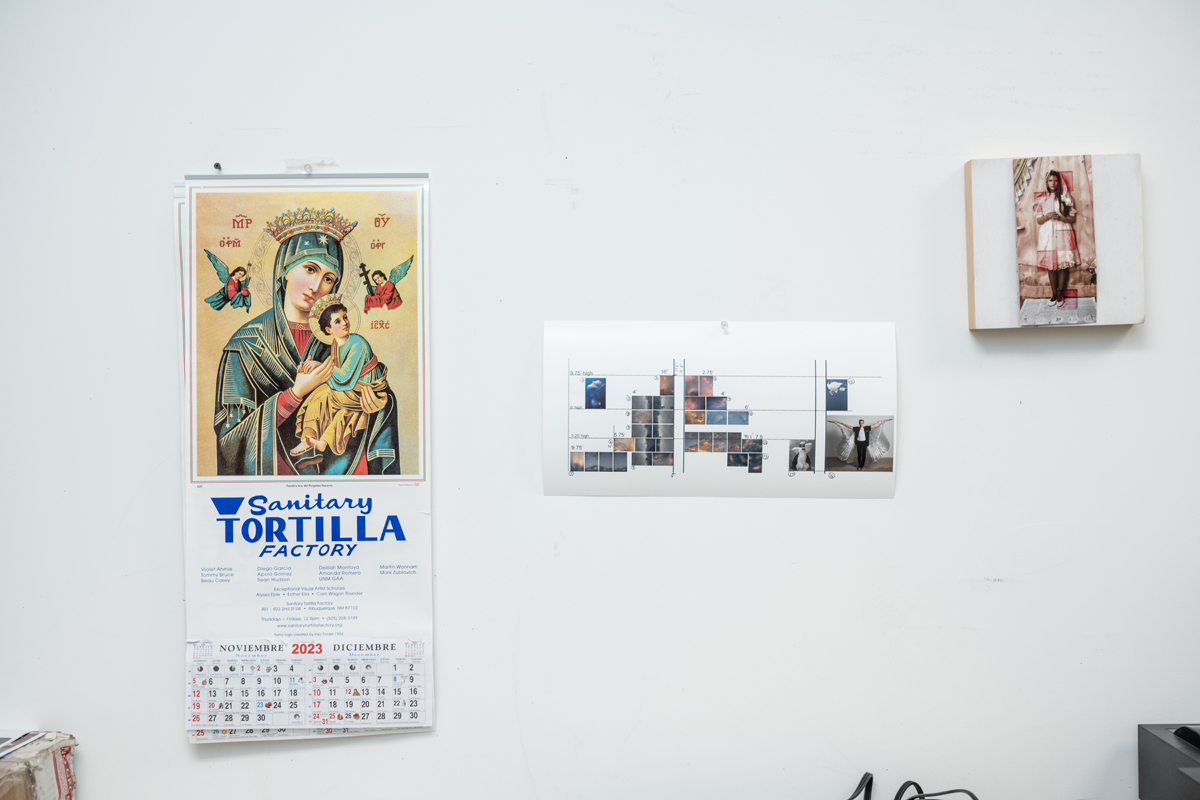 Delilah Montoya's studio at Sanitary Tortilla Factory