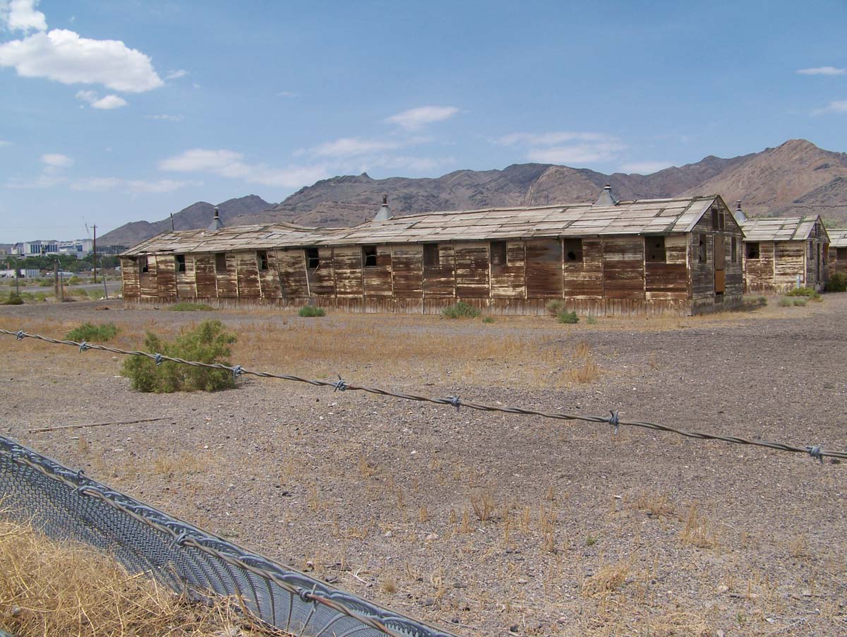 Abandoned military barracks from the Second World War at the Wendover Air Force Base, Wendover Utah