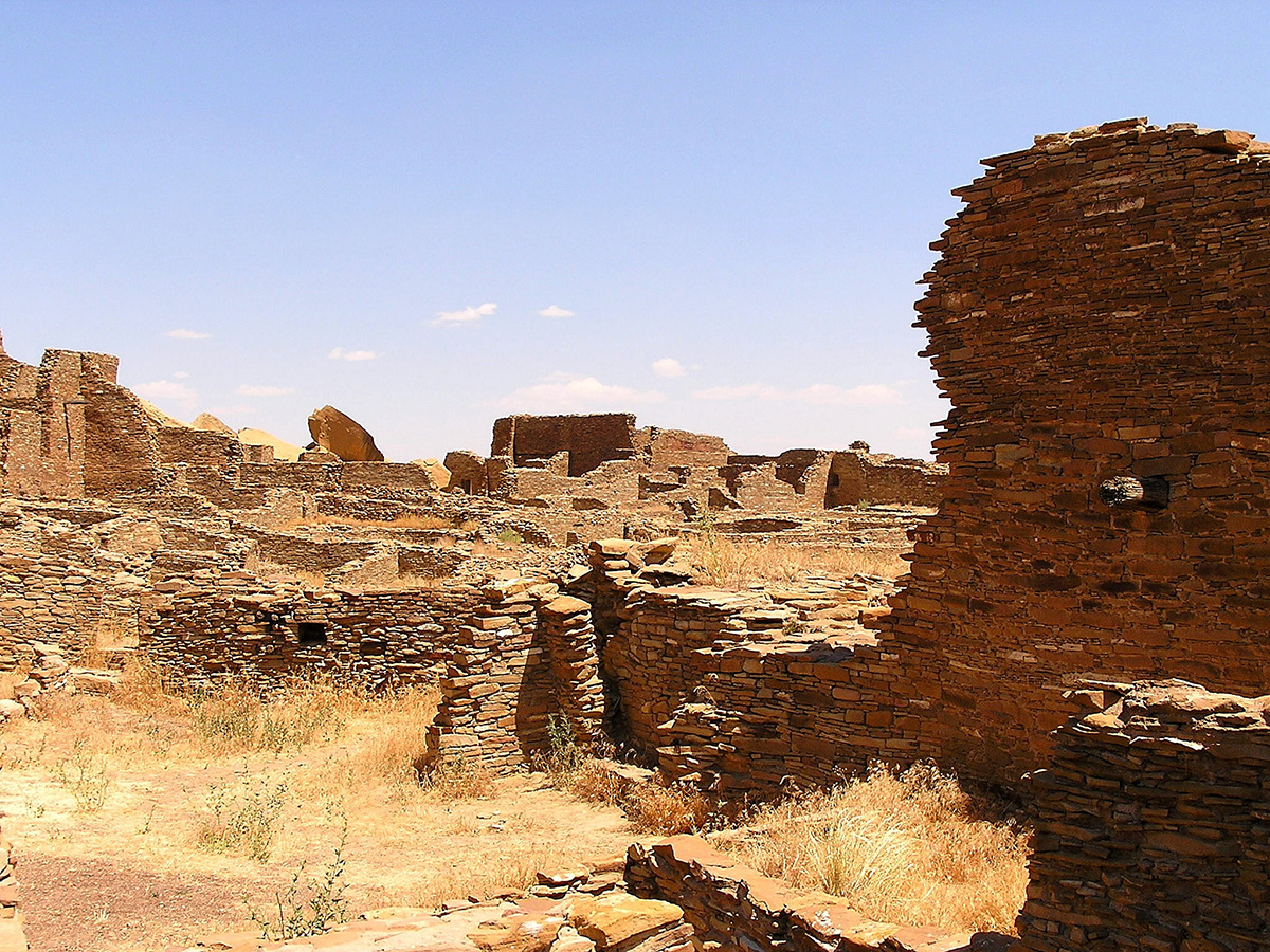 Image of Chacoan ruins from the Chaco Canyon National Historical Park, one of many Southwest institutions to host an artist residency program each year.