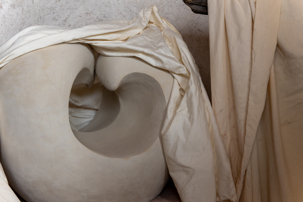 Jarrett West ceramic sculpture in progress