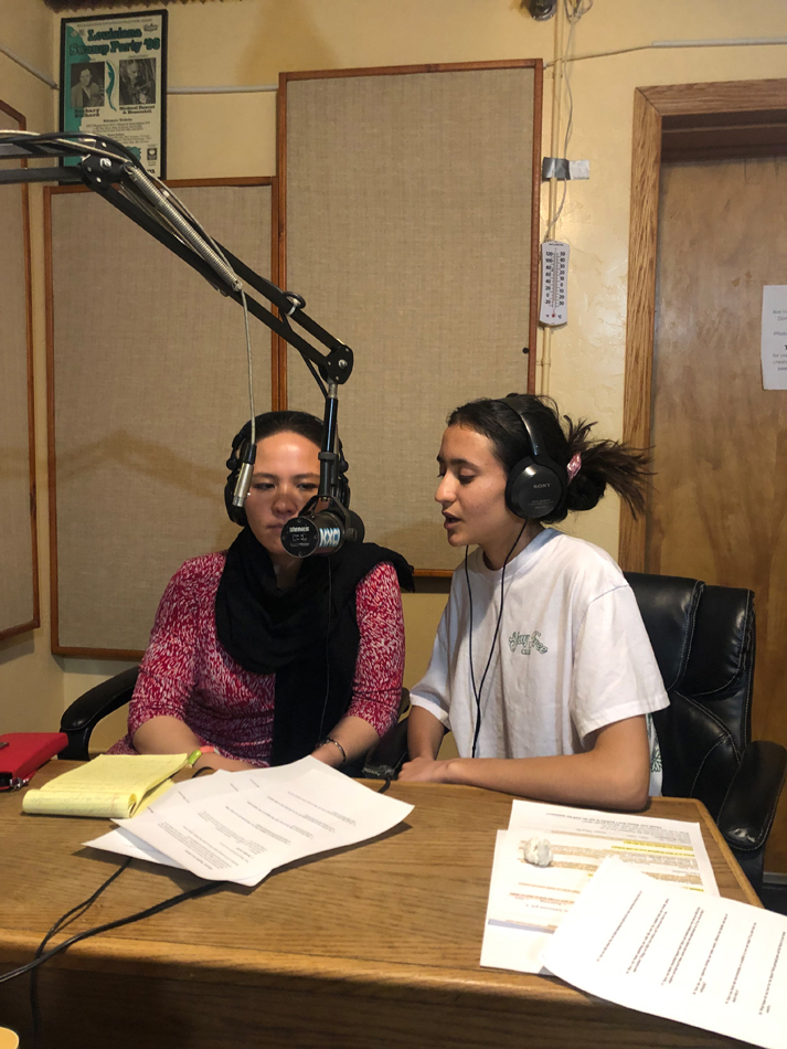 Recording Hamrah's Oral History Project at KXCI Tucson's Community Radio