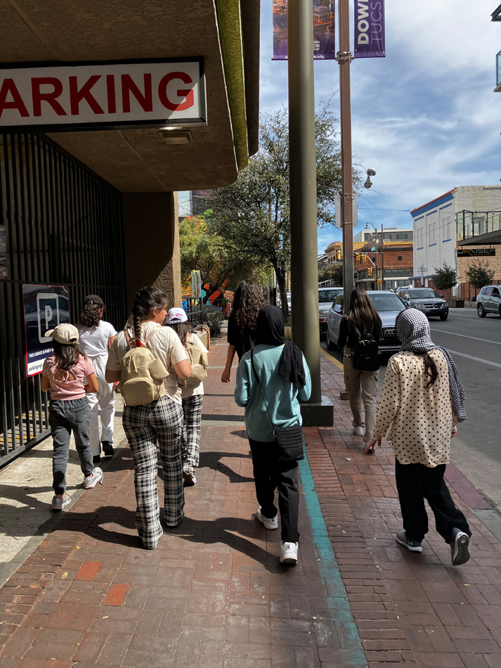 Hamrah Arts Club field trip in downtown Tucson