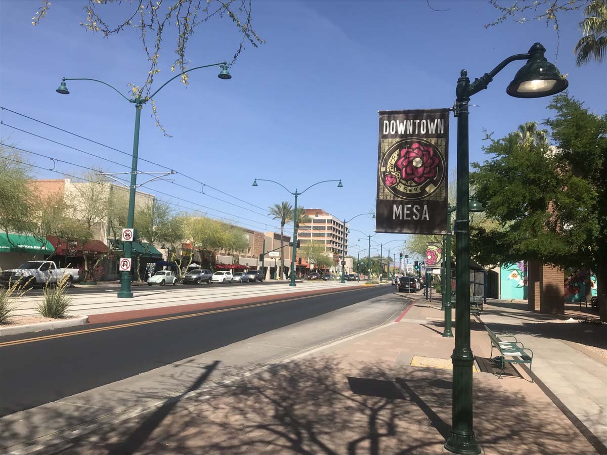 Downtown Mesa, Arizona.