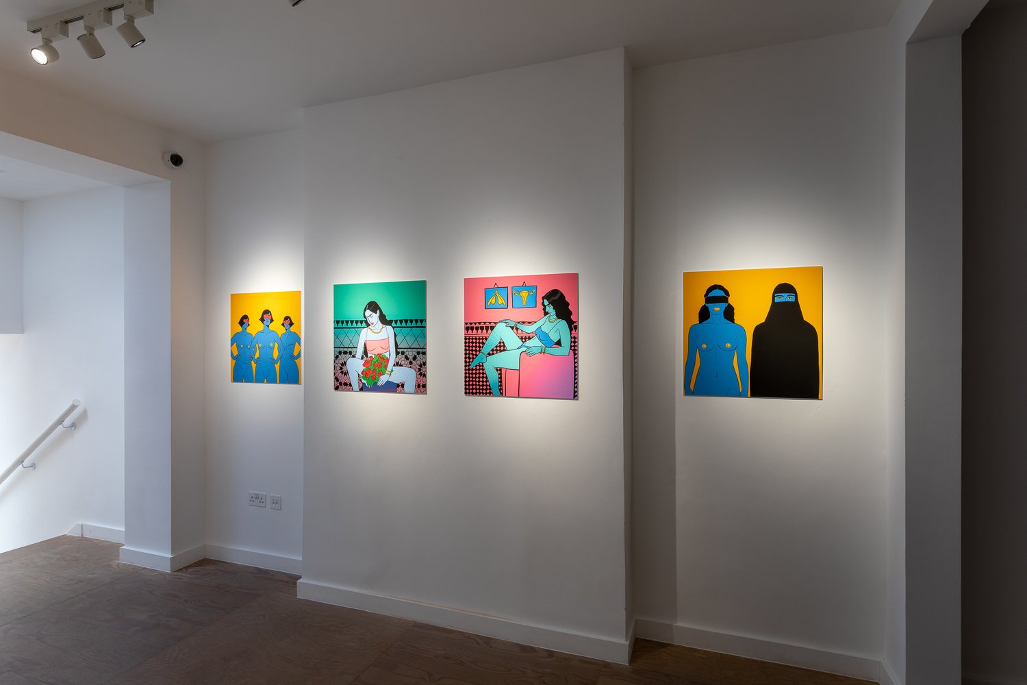 Installation view of Mimosa House's transfeminisms show, which subsequently traveled to SMoCA in Arizona.