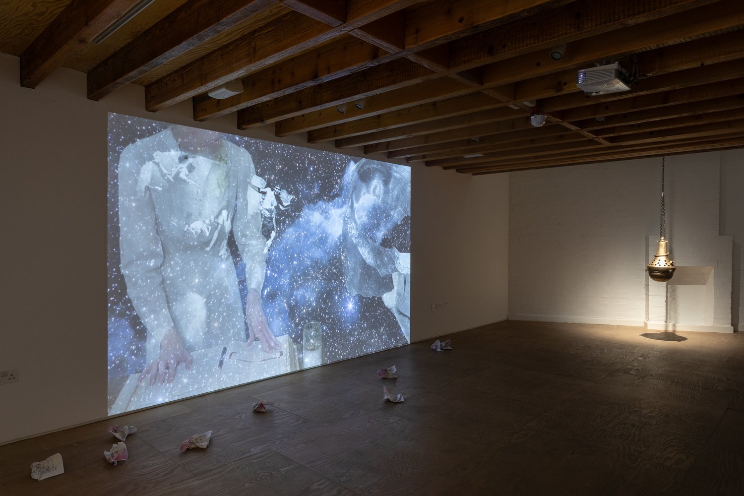 Installation view of Mimosa House's transfeminisms show, which subsequently traveled to SMoCA in Arizona.