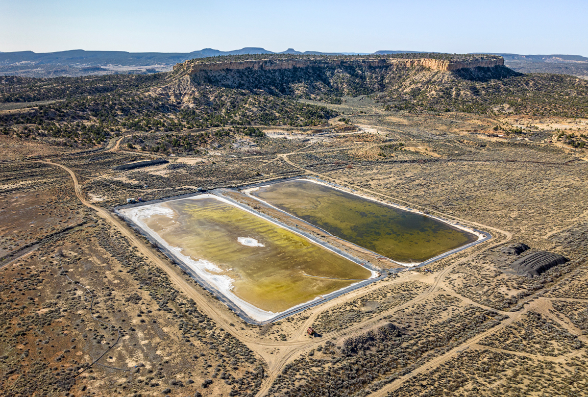 Uranium leaching ponds in New Mexico, photographed using a drone by Shayla Blatchford for the Anti-Uranium Mapping Project.