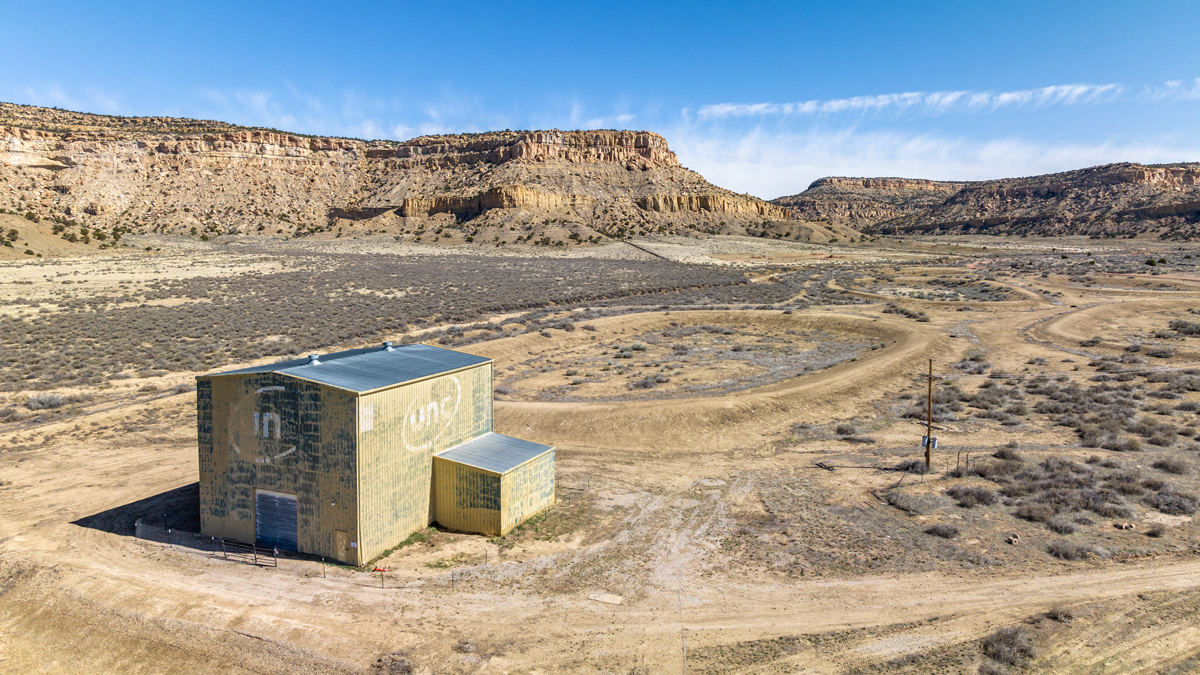 The site of a former uranium mill in New Mexico, photographed by Shayla Blatchford for the Anti-Uranium Mapping Project.